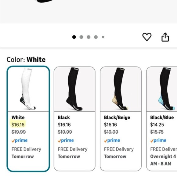 Physix Gear Compression Socks 20-30 mmHg - Running, Nurses, Swelling - Picture 6 of 6